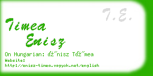 timea enisz business card